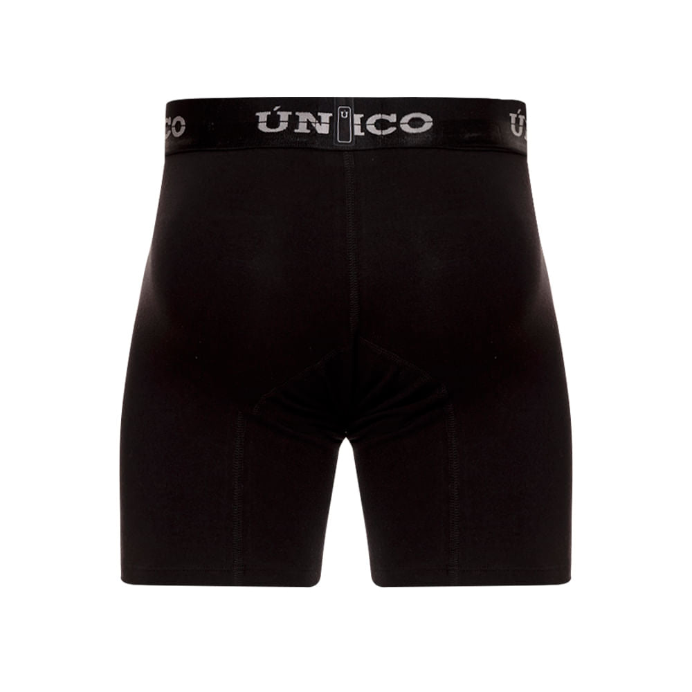 Mundo Unico Men's Makore A23 Black Cotton Mid-Length Boxer Briefs