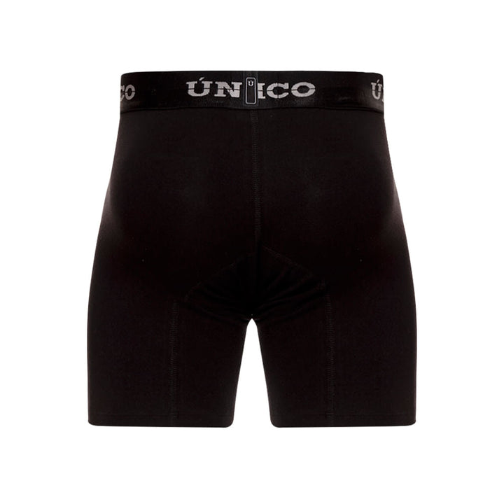 Mundo Unico Men's Makore A23 Black Cotton Mid-Length Boxer Briefs