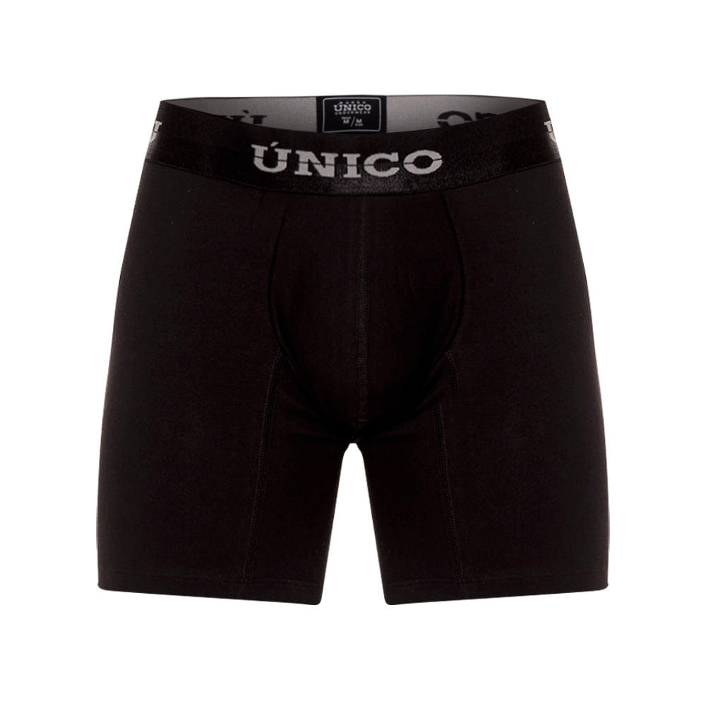 Mundo Unico Men’s Boxer Medio Makore M23 Negro - Lightweight Microfiber Mid-Length Boxer Briefs with Signature Support Pouch