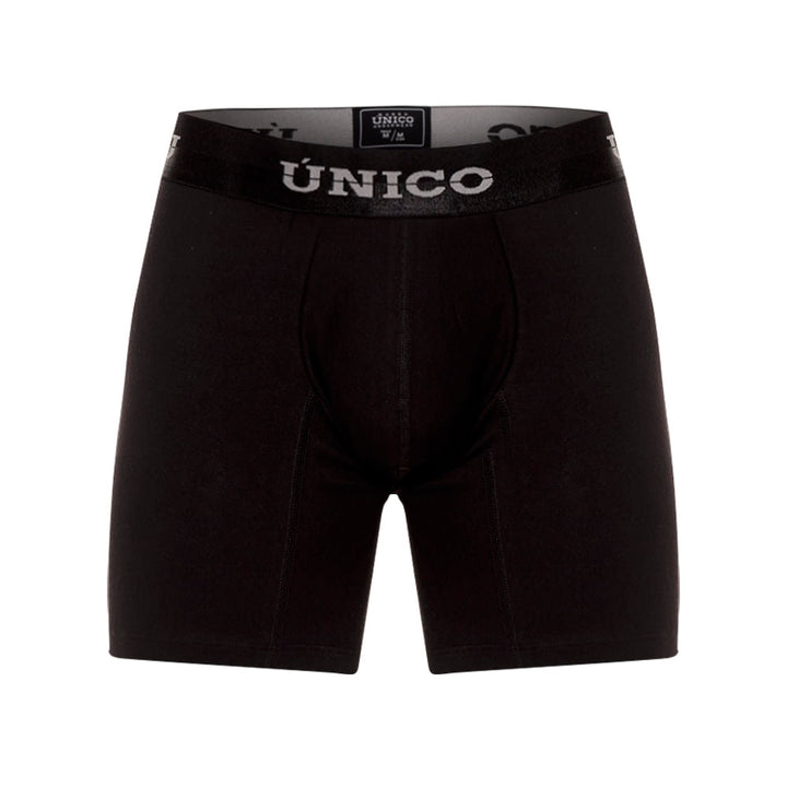Mundo Unico Men’s Boxer Medio Makore M23 Negro - Lightweight Microfiber Mid-Length Boxer Briefs with Signature Support Pouch