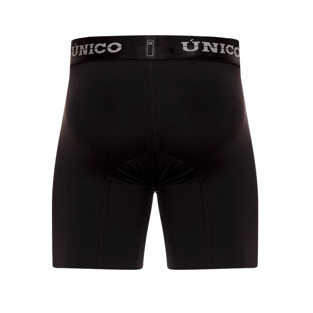 Mundo Unico Men’s Boxer Medio Makore M23 Negro - Lightweight Microfiber Mid-Length Boxer Briefs with Signature Support Pouch