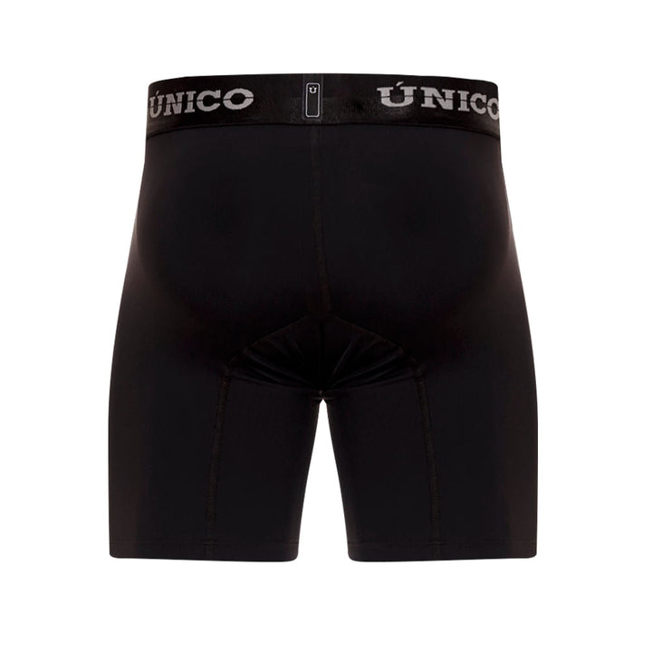 Mundo Unico Men’s Boxer Medio Makore M23 Negro - Lightweight Microfiber Mid-Length Boxer Briefs with Signature Support Pouch