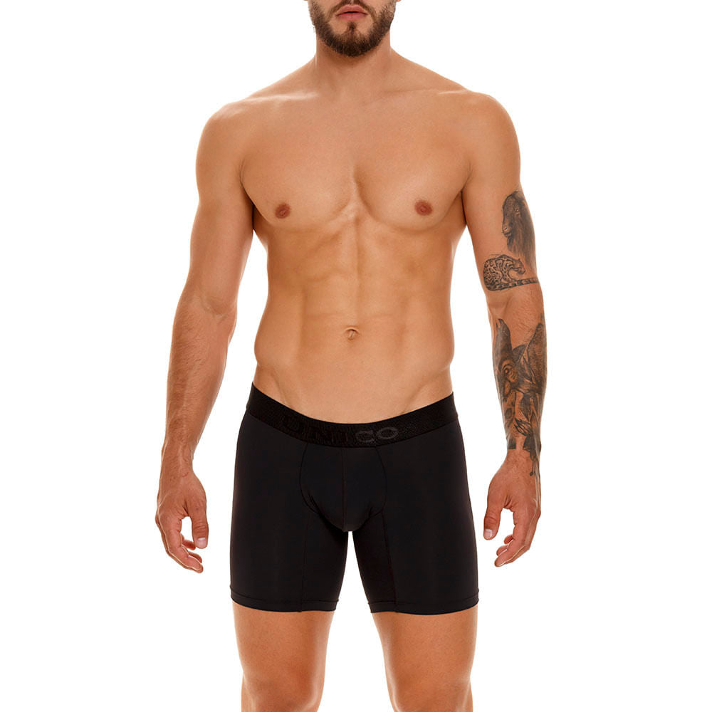 Mundo Unico Roble M23 Men's Mid-Length Boxer Briefs - Black (Negro)