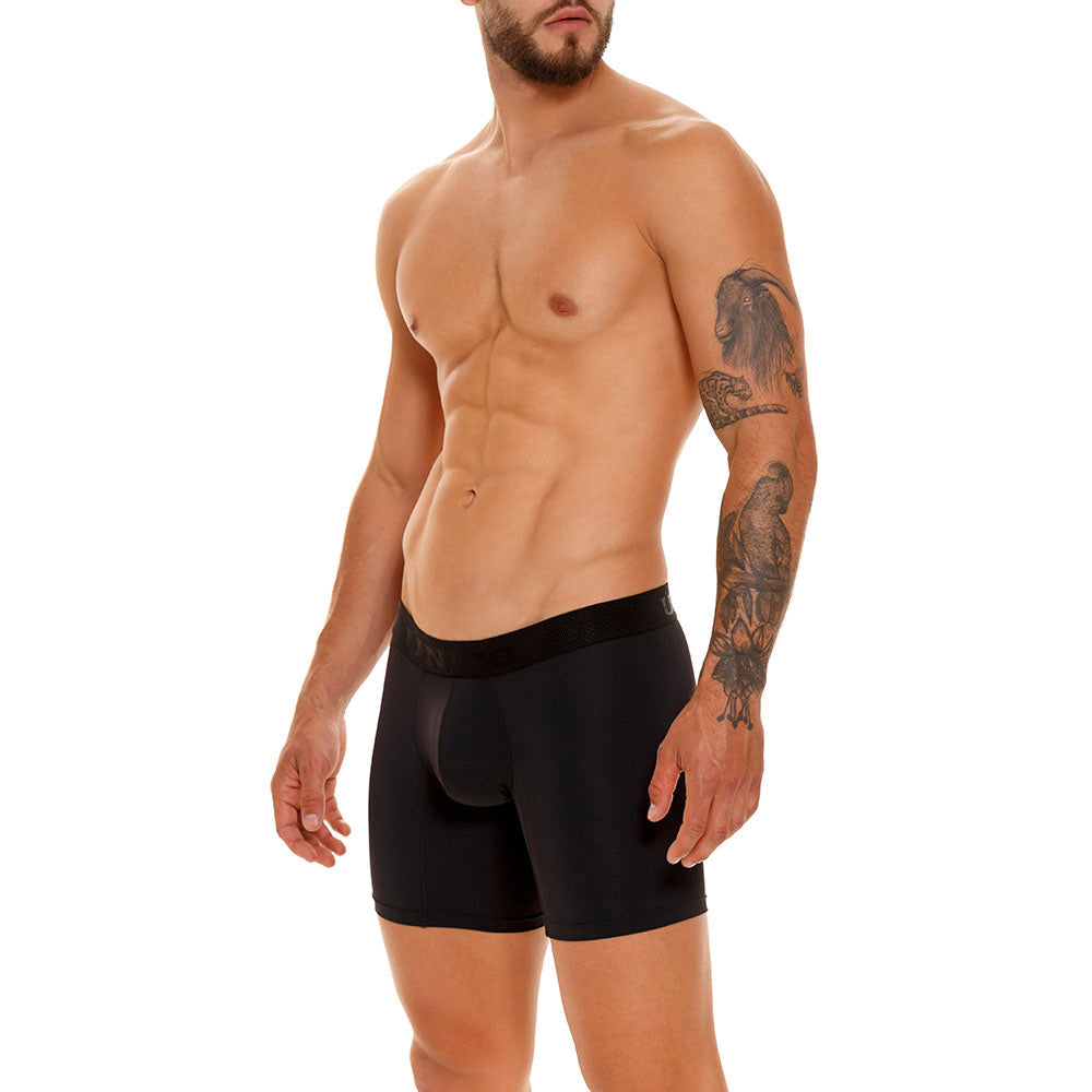 Mundo Unico Roble M23 Men's Mid-Length Boxer Briefs - Black (Negro)