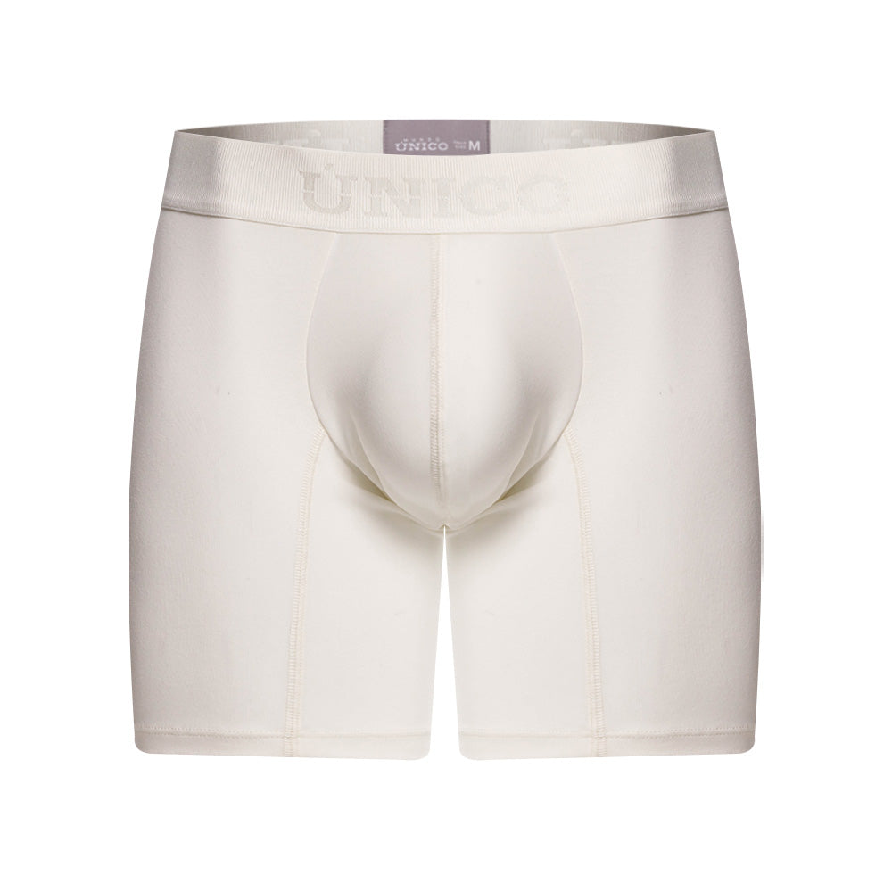 Mundo Unico Men's Nivjis Beige Mid-Length Boxer Briefs - Solid