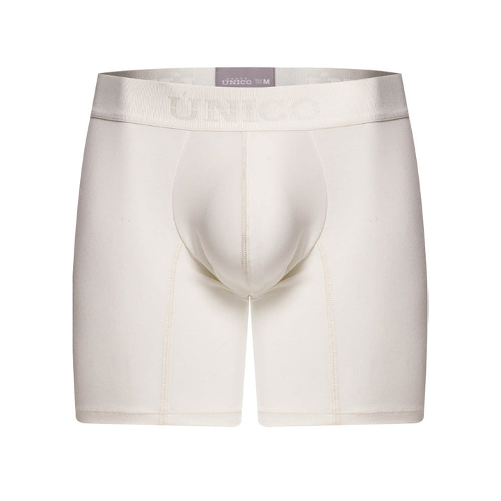 Mundo Unico Men's Nivjis Beige Mid-Length Boxer Briefs - Solid