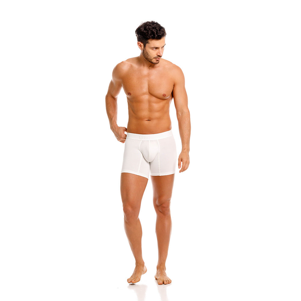 Mundo Unico Men's Nivjis Beige Mid-Length Boxer Briefs - Solid