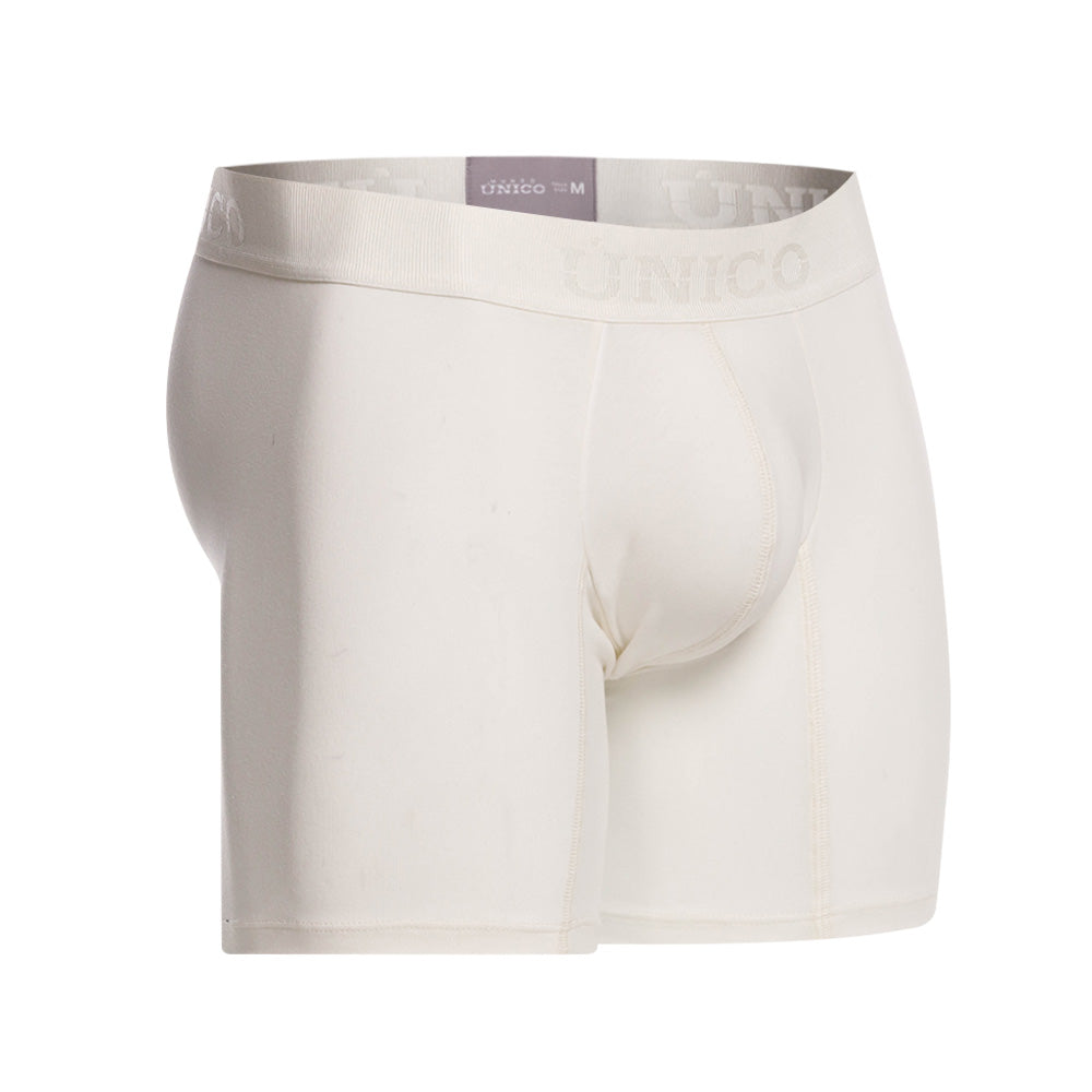 Mundo Unico Men's Nivjis Beige Mid-Length Boxer Briefs - Solid