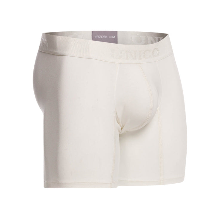 Mundo Unico Men's Nivjis Beige Mid-Length Boxer Briefs - Solid