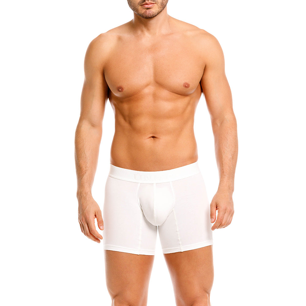 Mundo Unico Men's Nivjis Beige Mid-Length Boxer Briefs - Solid