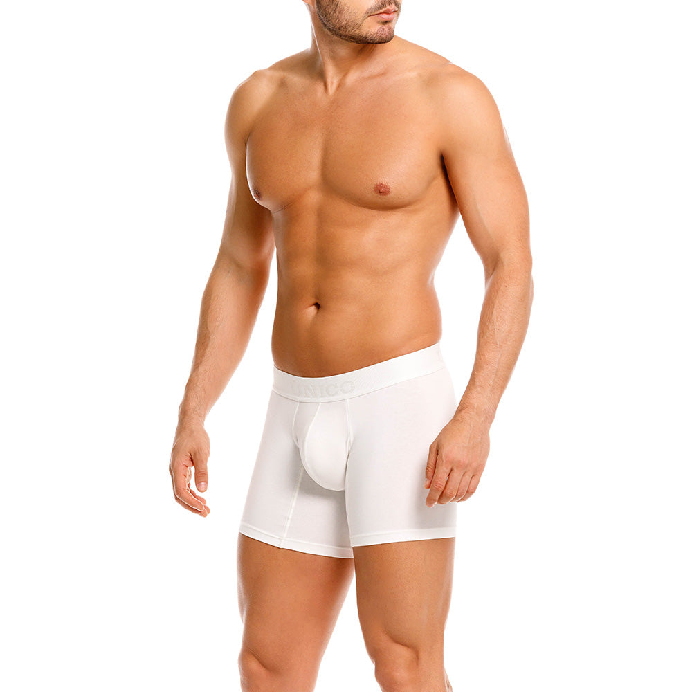 Mundo Unico Men's Nivjis Beige Mid-Length Boxer Briefs - Solid