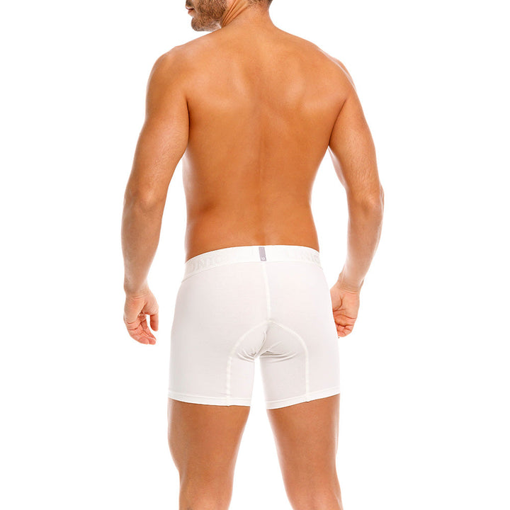 Mundo Unico Men's Nivjis Beige Mid-Length Boxer Briefs - Solid