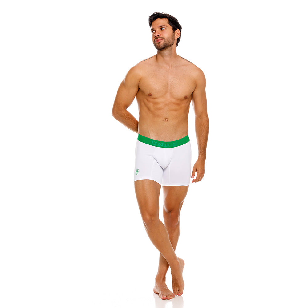 Mundo Unico Atlético Nacional Boxer Medio Pórtico Blanco | Men's Underwear