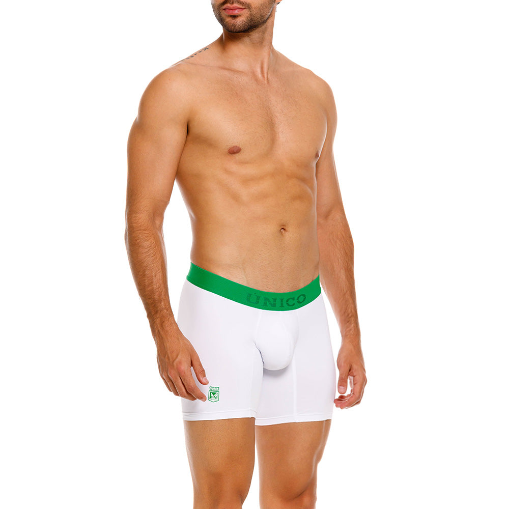 Mundo Unico Atlético Nacional Boxer Medio Pórtico Blanco | Men's Underwear