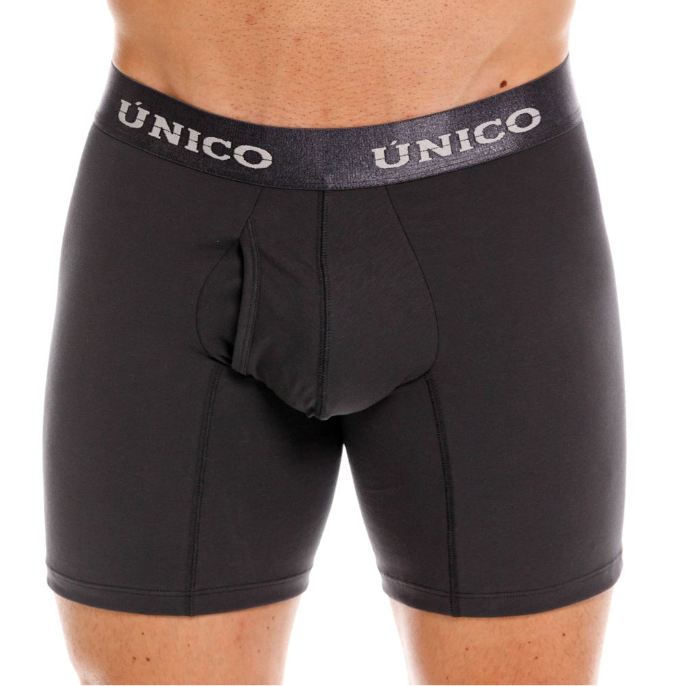 Mundo Unico Relax Fit Grey Men's Boxer Briefs in Gray – men's boxer briefs Handmade in Colombia