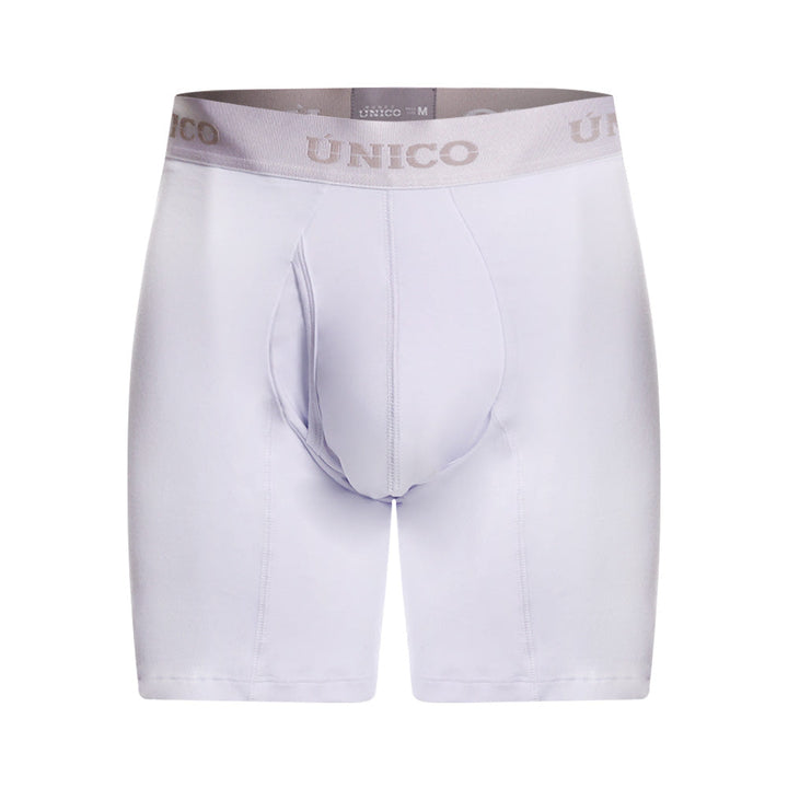 MUNDO ÚNICO Relax Fit White Mid Boxer Briefs (BOXER MEDIO RELAX FIT WHITE BLANCO)