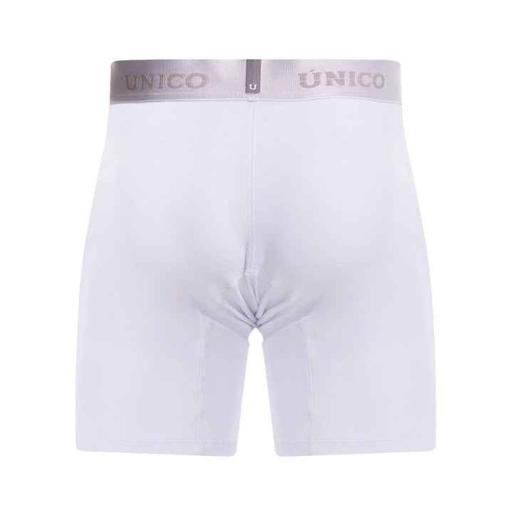 MUNDO ÚNICO Relax Fit White Mid Boxer Briefs (BOXER MEDIO RELAX FIT WHITE BLANCO)