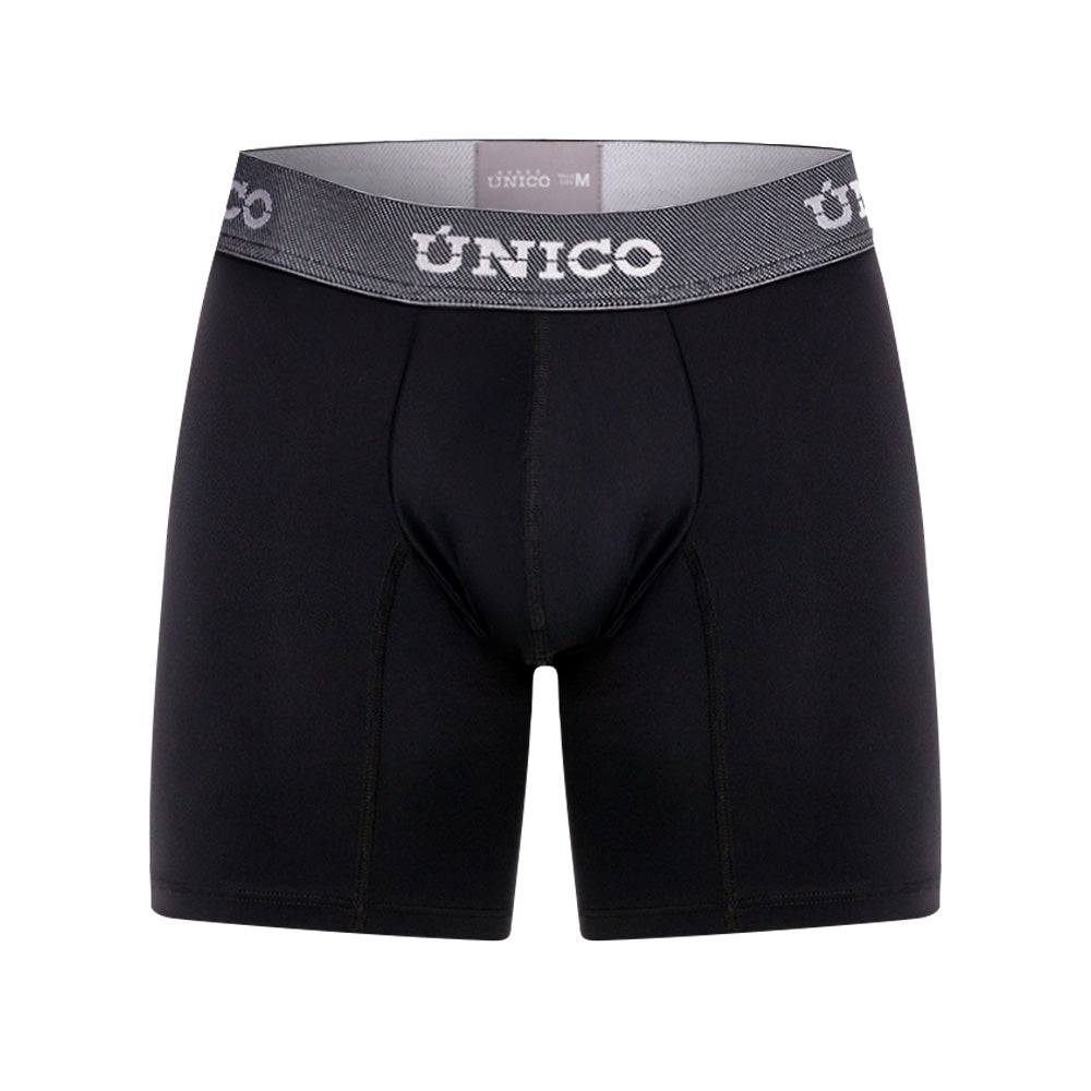 Mundo Unico Men’s Bóxer Medio Sorona Negro - Premium Cotton Boxer Briefs with Suspension Pouch