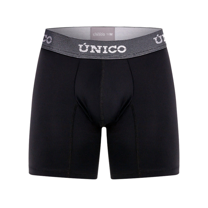 Mundo Unico Men’s Bóxer Medio Sorona Negro - Premium Cotton Boxer Briefs with Suspension Pouch