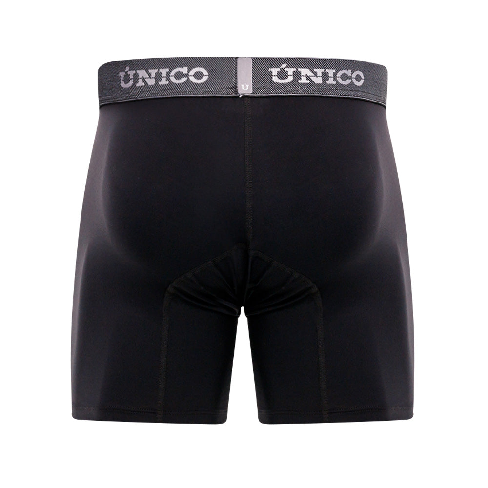 Mundo Unico Men’s Bóxer Medio Sorona Negro - Premium Cotton Boxer Briefs with Suspension Pouch