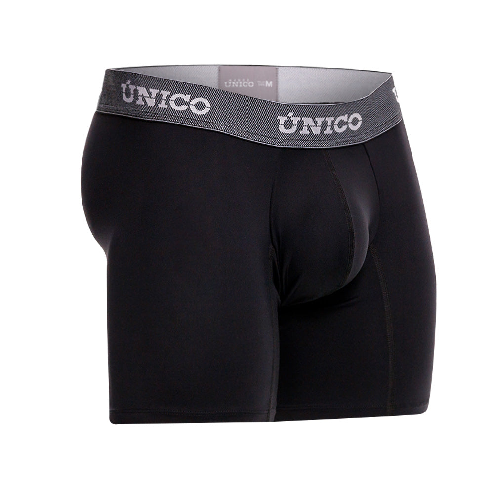 Mundo Unico Men’s Bóxer Medio Sorona Negro - Premium Cotton Boxer Briefs with Suspension Pouch