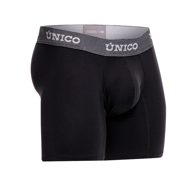 Mundo Unico Men’s Bóxer Medio Sorona Negro - Premium Cotton Boxer Briefs with Suspension Pouch