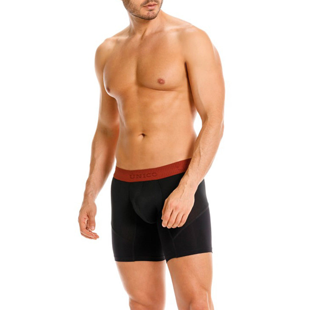 MUNDO ÚNICO "Sugary" Black Mid-Boxer Briefs (BOXER MEDIO SUGARY NEGRO)