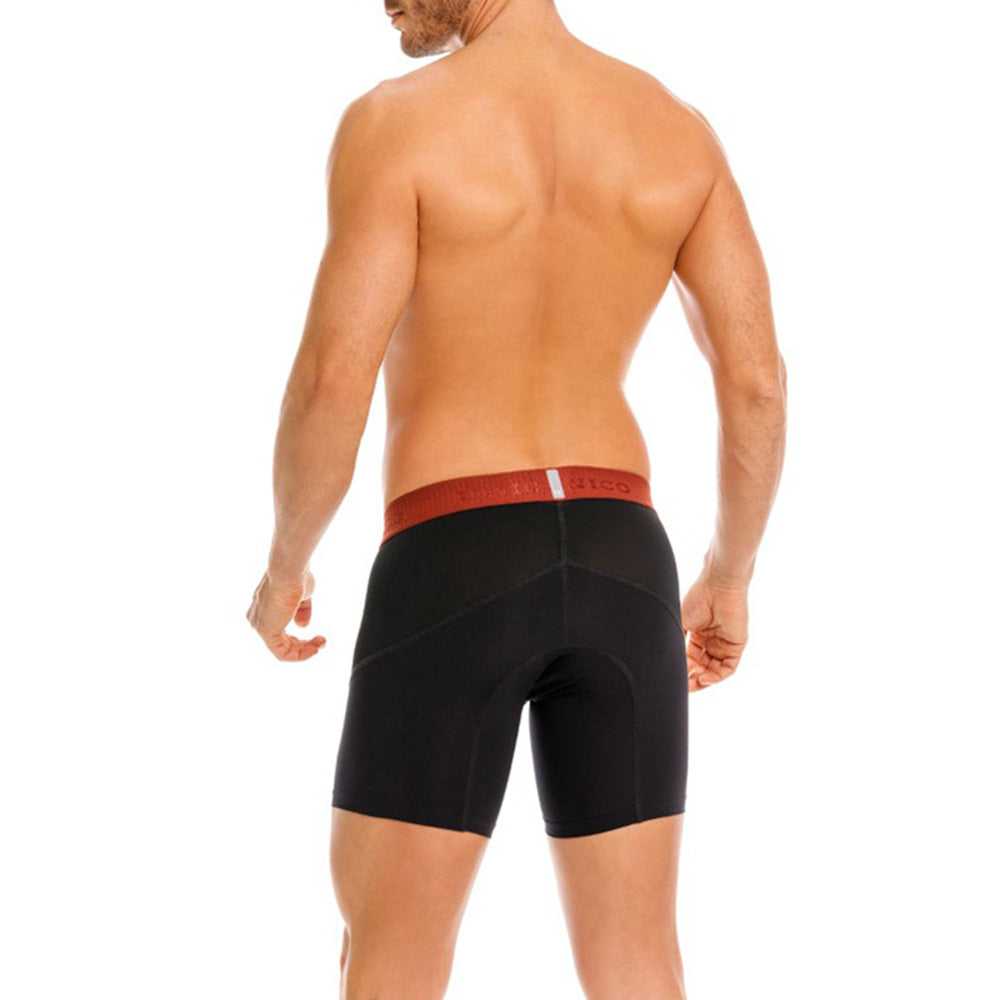MUNDO ÚNICO "Sugary" Black Mid-Boxer Briefs (BOXER MEDIO SUGARY NEGRO)