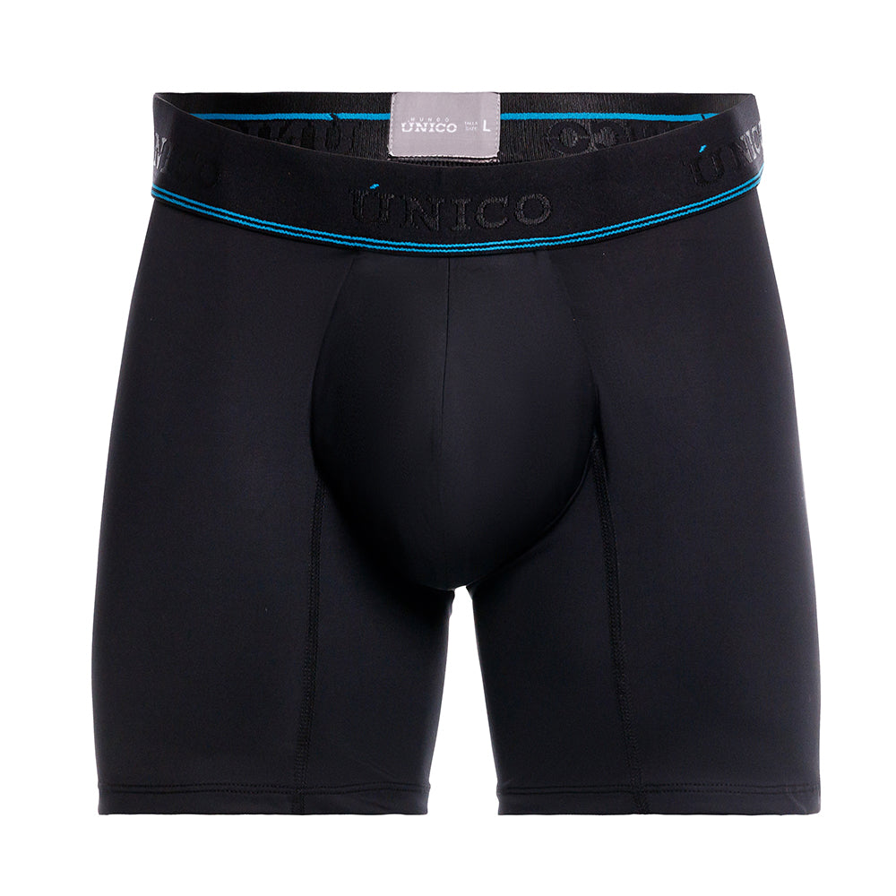 MUNDO ÚNICO ULTRASAFE Black Mid-Length Incontinence Boxer Briefs (BOXER MEDIO ULTRASAFE NEGRO)