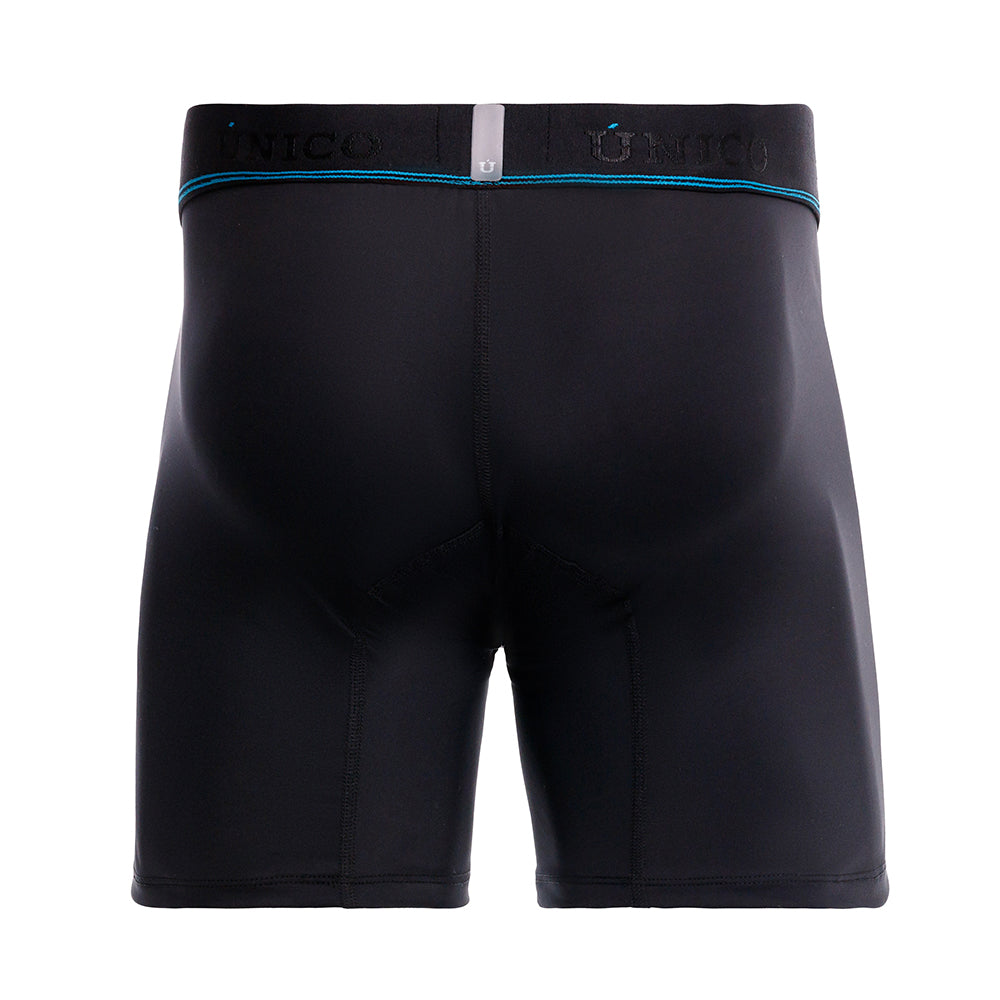 MUNDO ÚNICO ULTRASAFE Black Mid-Length Incontinence Boxer Briefs (BOXER MEDIO ULTRASAFE NEGRO)