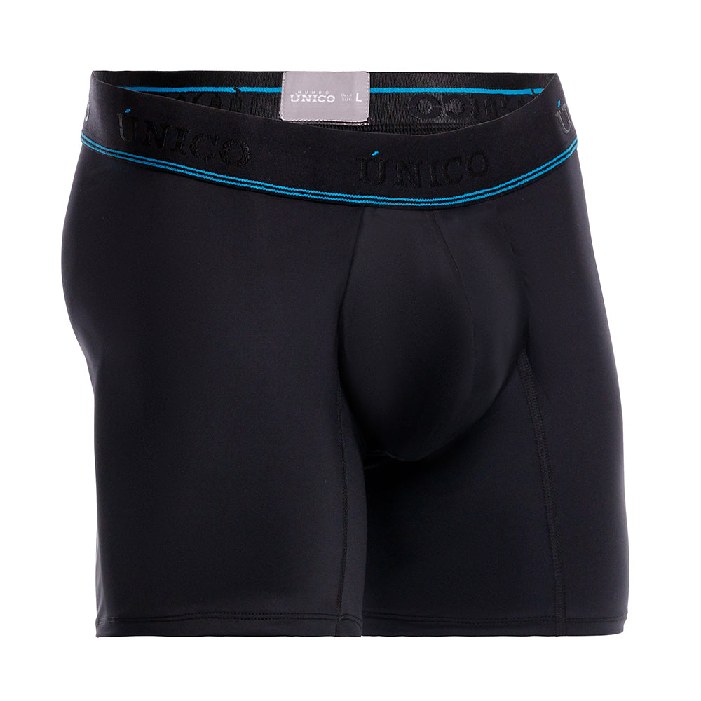 MUNDO ÚNICO ULTRASAFE Black Mid-Length Incontinence Boxer Briefs (BOXER MEDIO ULTRASAFE NEGRO)