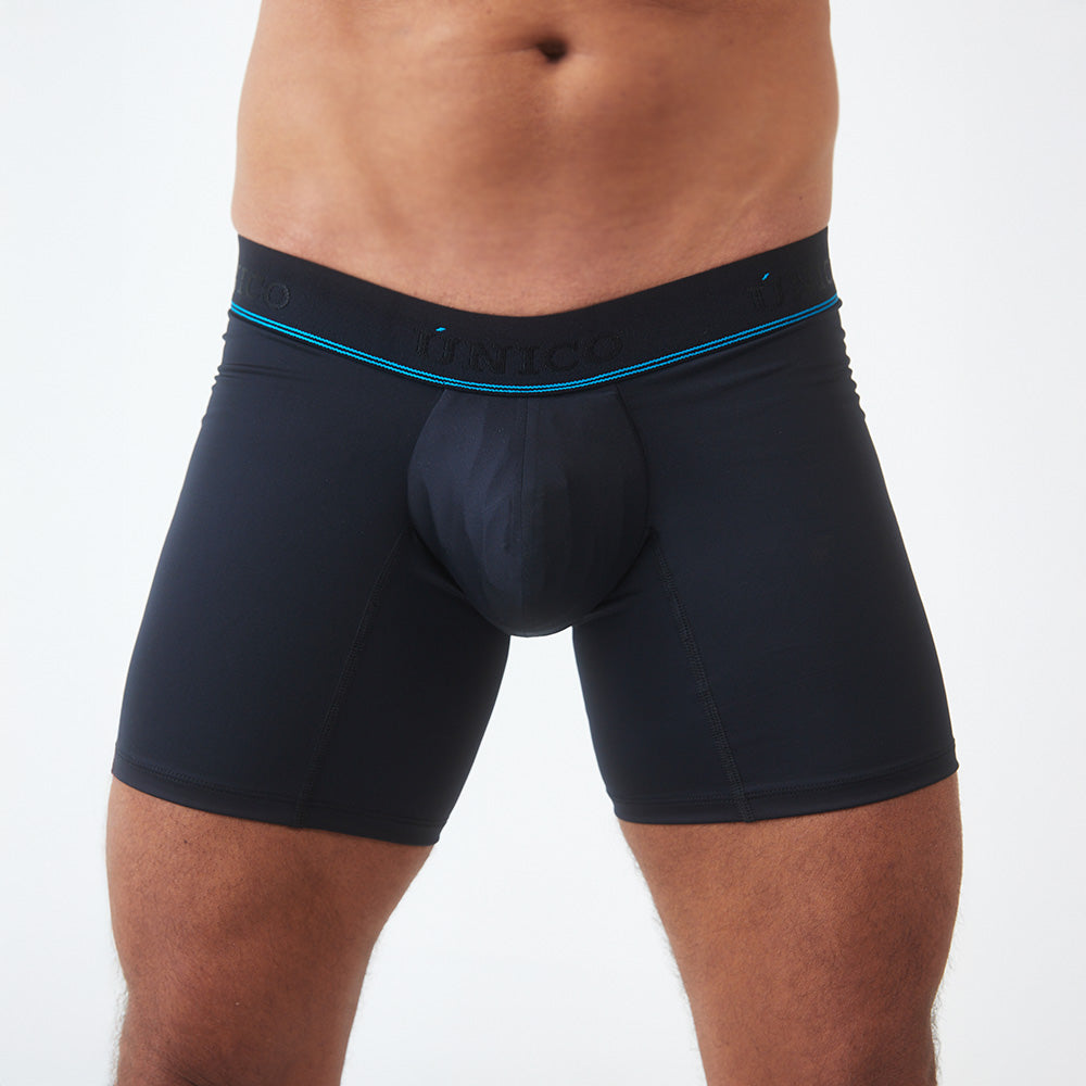 MUNDO ÚNICO ULTRASAFE Black Mid-Length Incontinence Boxer Briefs (BOXER MEDIO ULTRASAFE NEGRO)