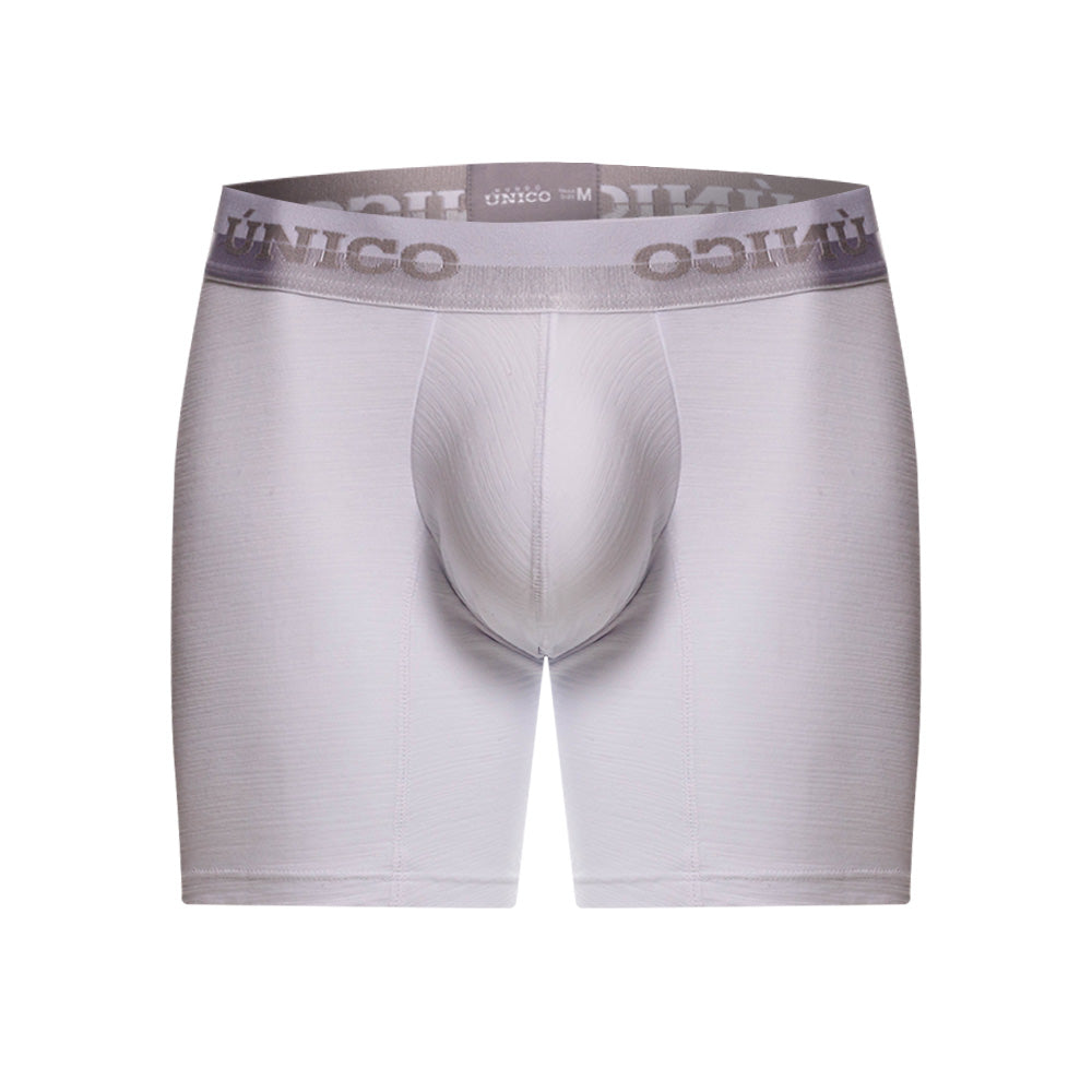 Mundo Unico Men's Yeniseos White Mid-Length Boxer Briefs - Solid