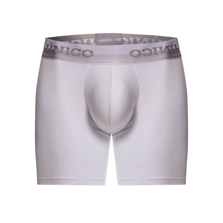 Mundo Unico Men's Yeniseos White Mid-Length Boxer Briefs - Solid