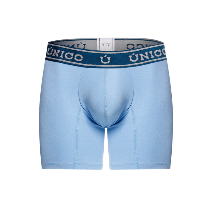 Mundo Unico Men's Cotton Mid-Length Boxer Briefs - Zacapa Blue