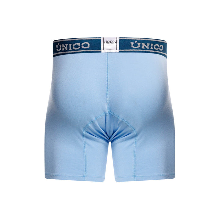 Mundo Unico Men's Cotton Mid-Length Boxer Briefs - Zacapa Blue