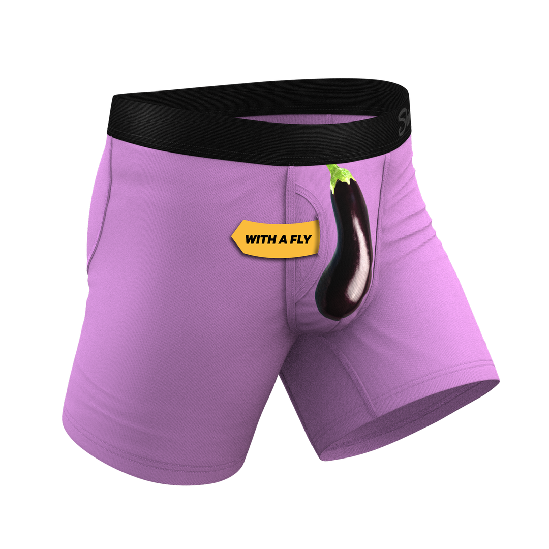 Shinesty "The Double Entendre" Eggplant Ball Hammock® Pouch Underwear