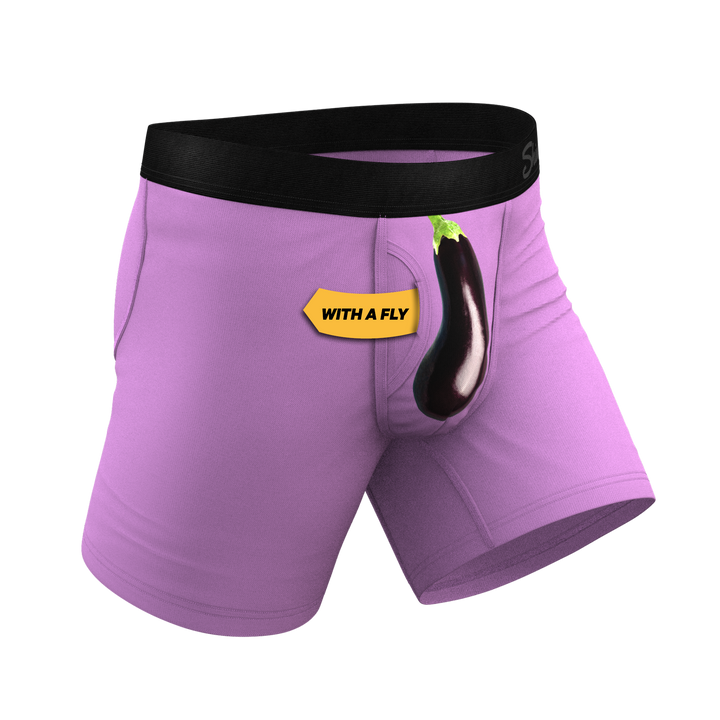 Shinesty "The Double Entendre" Eggplant Ball Hammock® Pouch Underwear