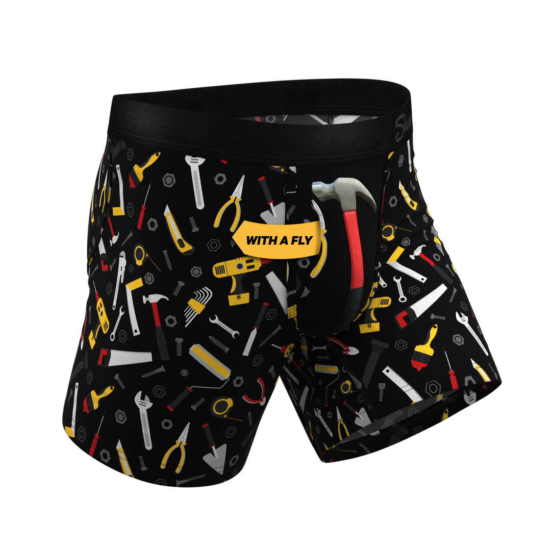 The Tool Belt Hammer and Tools Boxer Briefs with Ball Hammock® Pouch & Fly