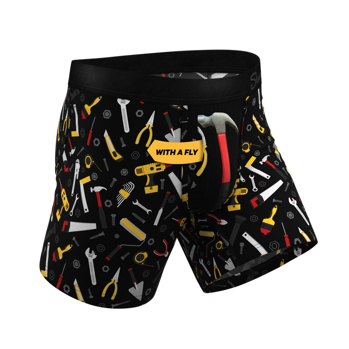 The Tool Belt Hammer and Tools Boxer Briefs with Ball Hammock® Pouch & Fly