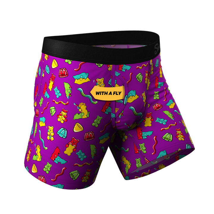 Naughty Bears Gummy Bear Boxer Briefs: Ball Hammock® Pouch & Fly