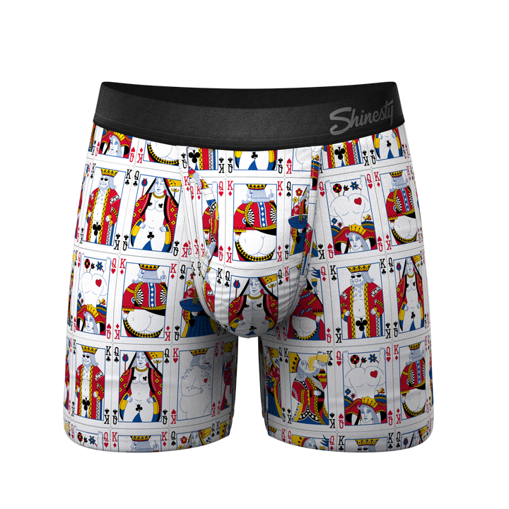 The Strip Poker Playing Cards Ball Hammock® Pouch Underwear With Fly