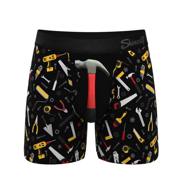 The Tool Belt Hammer and Tools Boxer Briefs with Ball Hammock® Pouch & Fly
