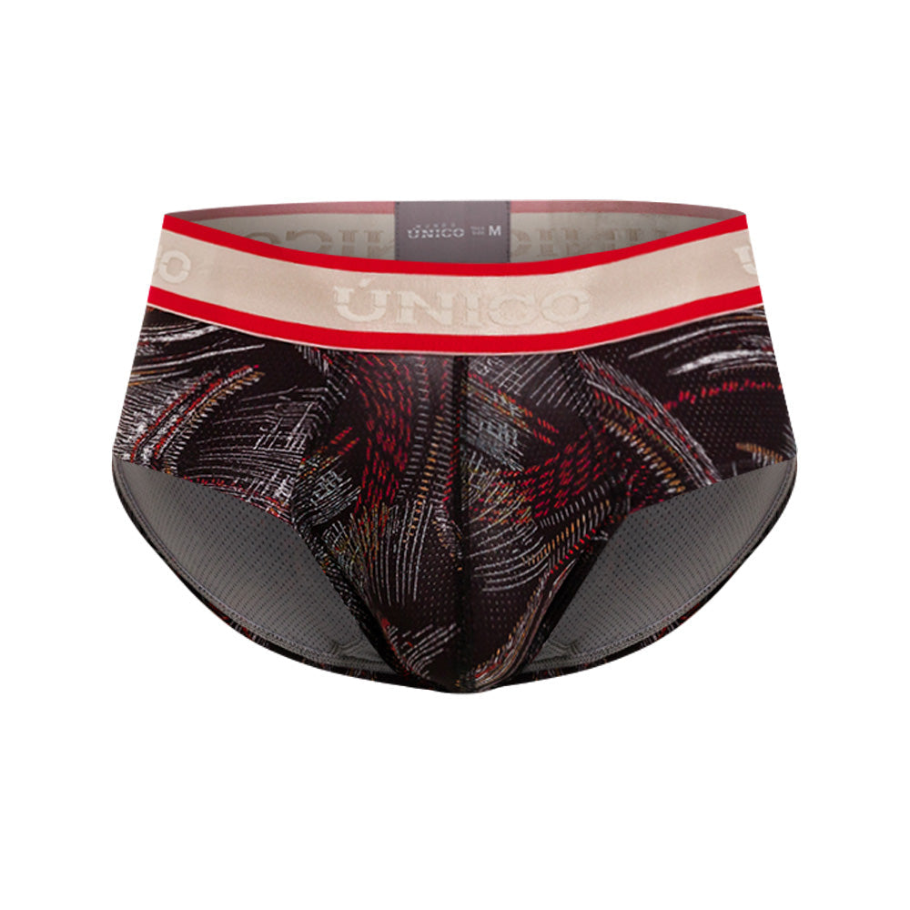 Mundo Unico Men's Abismal Negro Boxer Briefs - High-Performance Microfiber with Anatomical Pouch