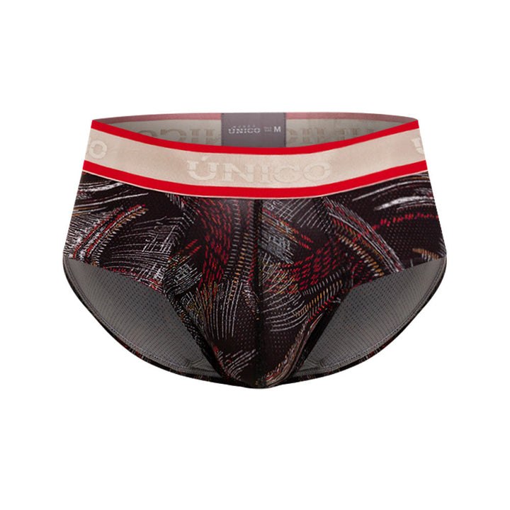 Mundo Unico Men's Abismal Negro Boxer Briefs - High-Performance Microfiber with Anatomical Pouch