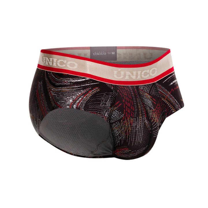 Mundo Unico Men's Abismal Negro Boxer Briefs - High-Performance Microfiber with Anatomical Pouch