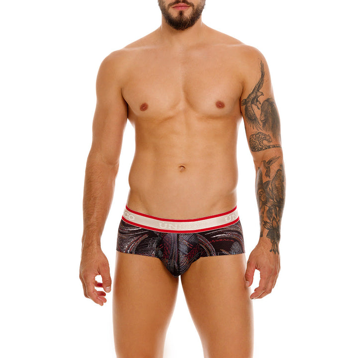 Mundo Unico Men's Abismal Negro Boxer Briefs - High-Performance Microfiber with Anatomical Pouch