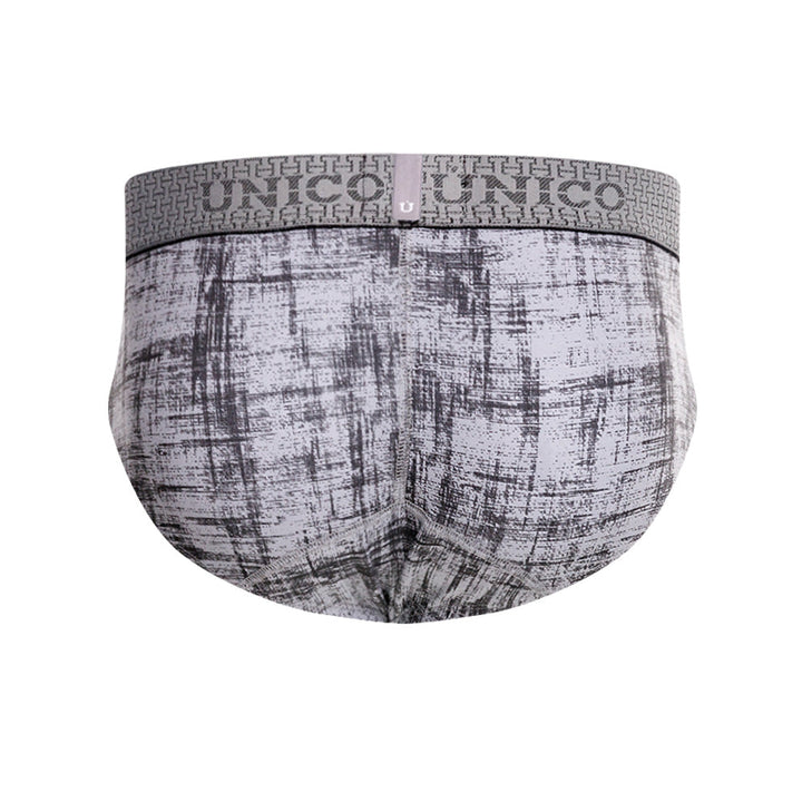 Mundo Unico Men's Concepto Gris Boxer Briefs - Printed Microfiber Comfort Underwear