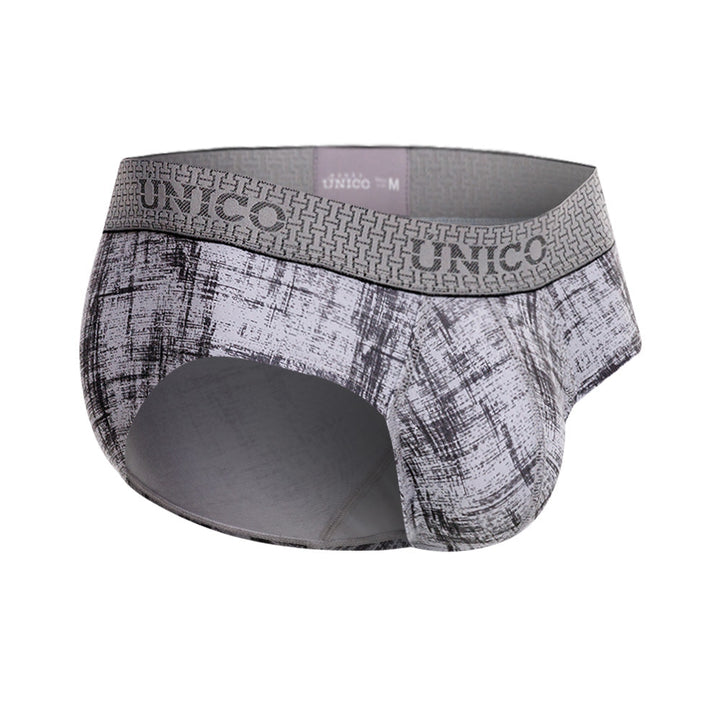 Mundo Unico Men's Concepto Gris Boxer Briefs - Printed Microfiber Comfort Underwear
