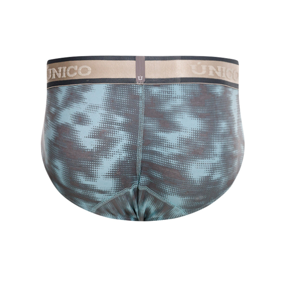 Mundo Unico Men's Cotton Boxer Briefs - Fascinante Grey Printed Design